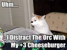 dnd cat cheeseburger