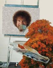 bob ross happy little tree