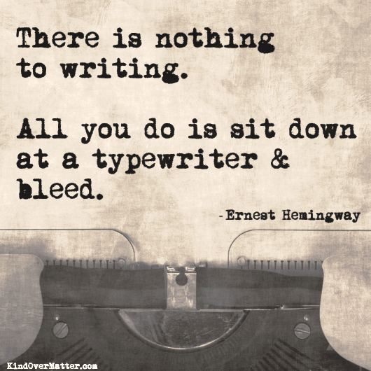 Bleeding Out Writing Tips Light and Shade | casandersdotnet